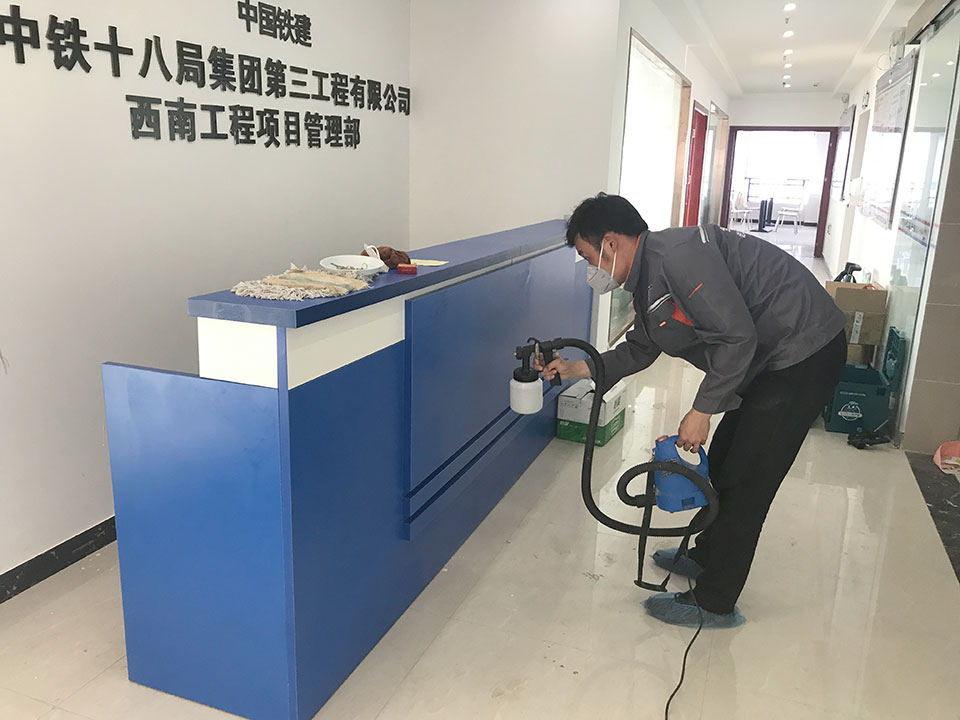 公司形象墻全方位噴涂治理甲醛 公司形象墻全方位噴涂治理甲醛